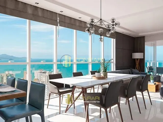 Apartamento com 145m² 3 quartos e 4 banheiros, à venda, no bairro Meia Praia em Itapema