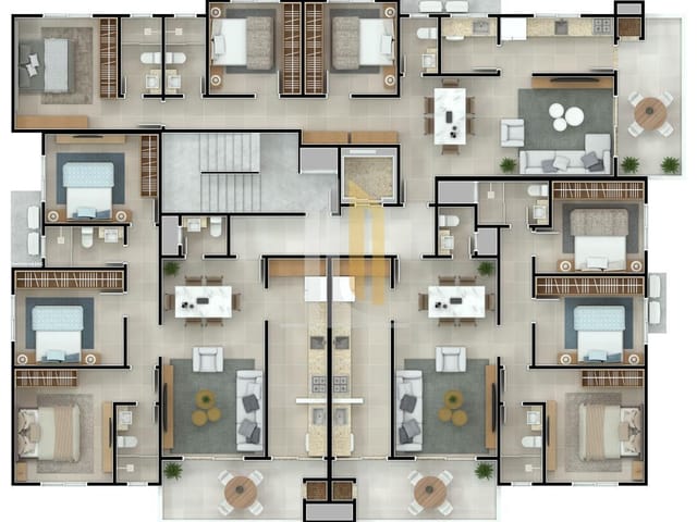 Apartamento com 360m² 3 quartos e 3 banheiros, à venda, no bairro Jardim Perola do Atlântico em Itapoá