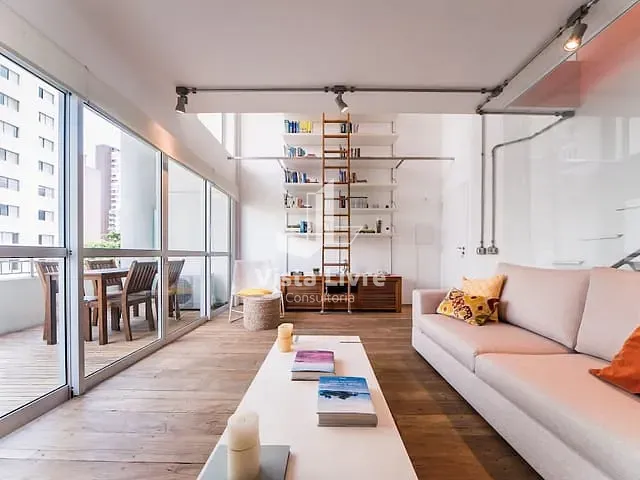 Apartamento com 74m² 1 quarto e 1 banheiro, à venda, no bairro Vila Nova Conceição em São Paulo