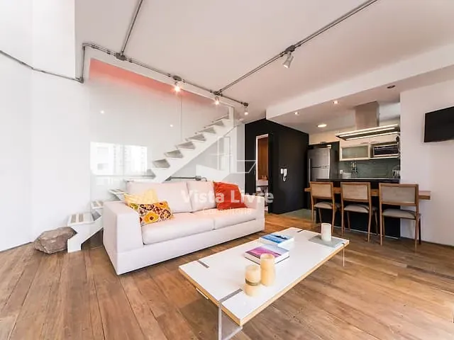 Apartamento com 74m² 1 quarto e 1 banheiro, à venda, no bairro Vila Nova Conceição em São Paulo