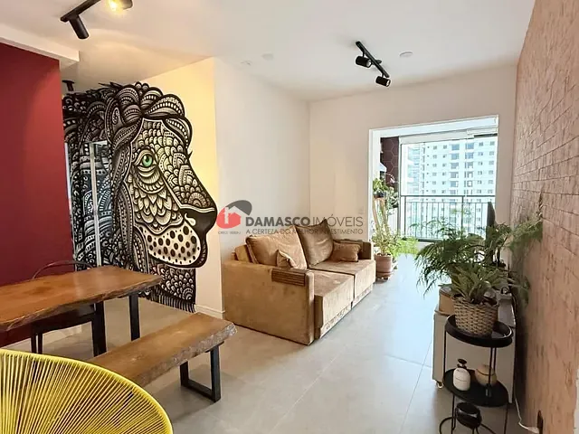 Apartamento com 65m² 2 quartos e 2 banheiros, para alugar, no bairro Campestre em Santo André