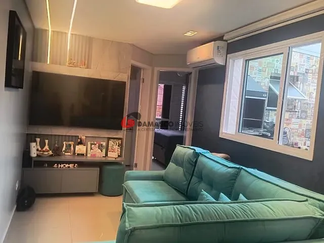 Apartamento 2 quartos e 1 banheiro, à venda, no bairro Vila Scarpelli em Santo André