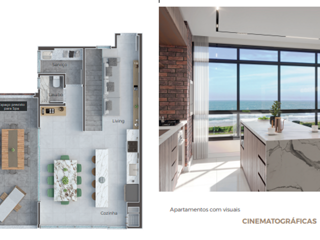 Apartamento com 162m² 3 quartos e 3 banheiros, à venda, no bairro jardim perola do atlantico em Itapoá
