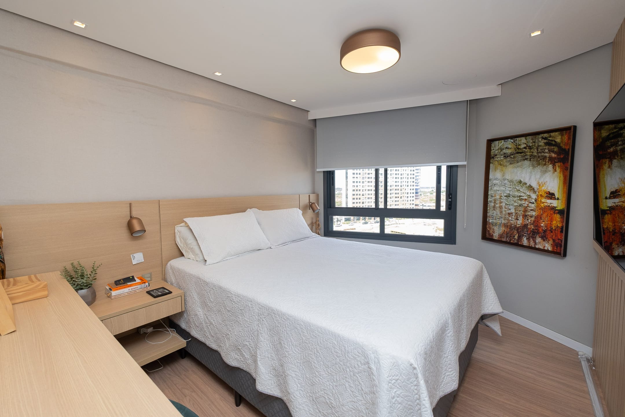 Apartamento mobiliado à venda no Inn, Parque Una - 96 m², 2 quartos (sendo 1 suíte), móveis planejados e área de lazer com churrasqueira. - 6