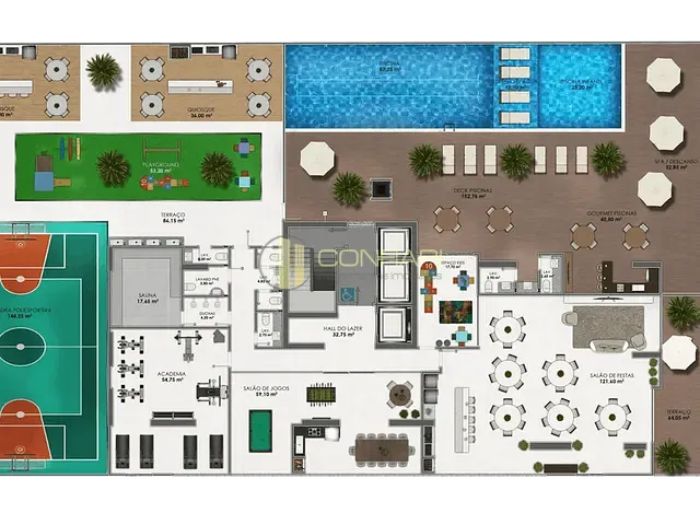 Apartamento com 259m² 3 quartos e 4 banheiros, à venda, no bairro Meia Praia em Itapema