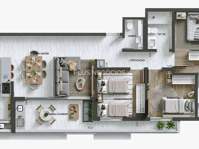 Apartamento 3 quartos e 2 banheiros, à venda, no bairro Jardim Emília em Sorocaba