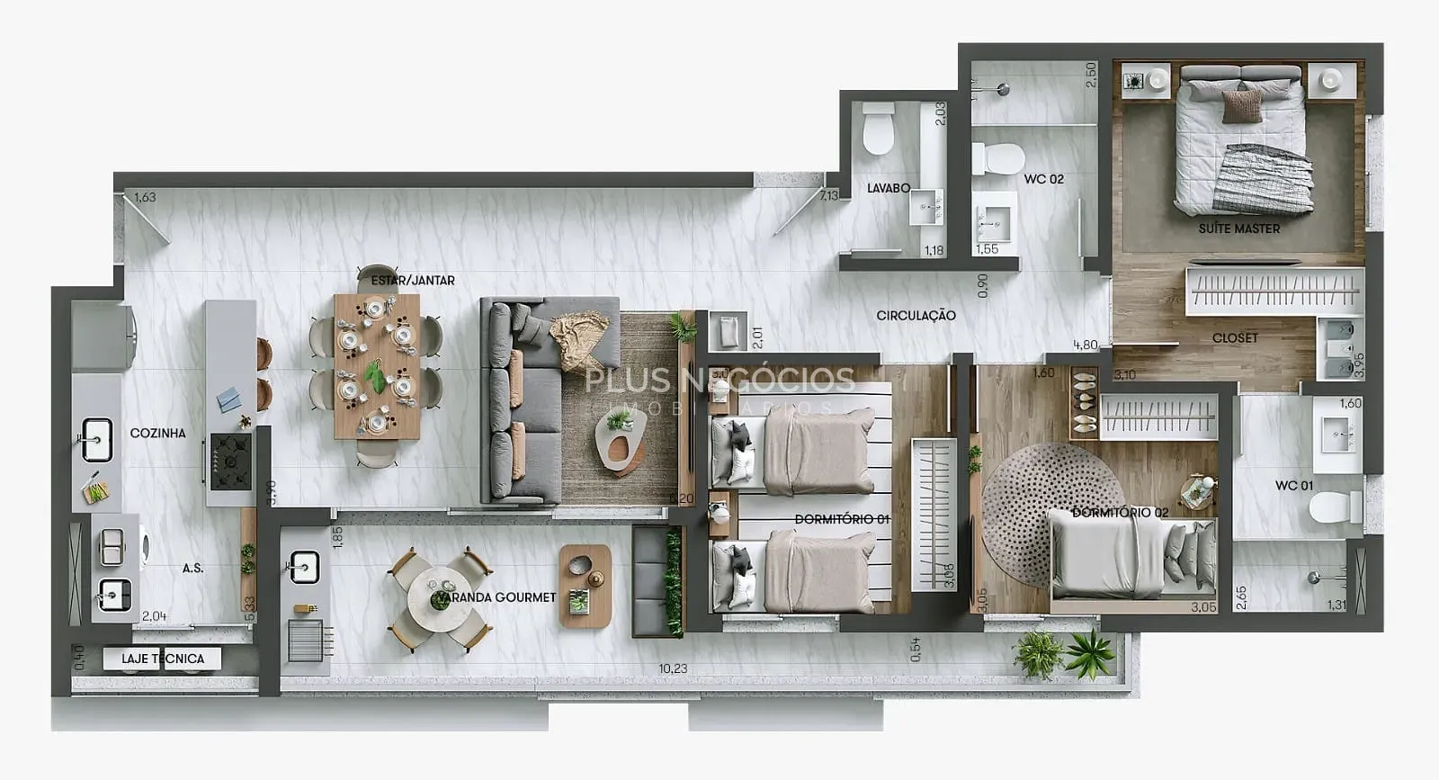 Apartamento, 3 quartos, 110 m² - Foto 2