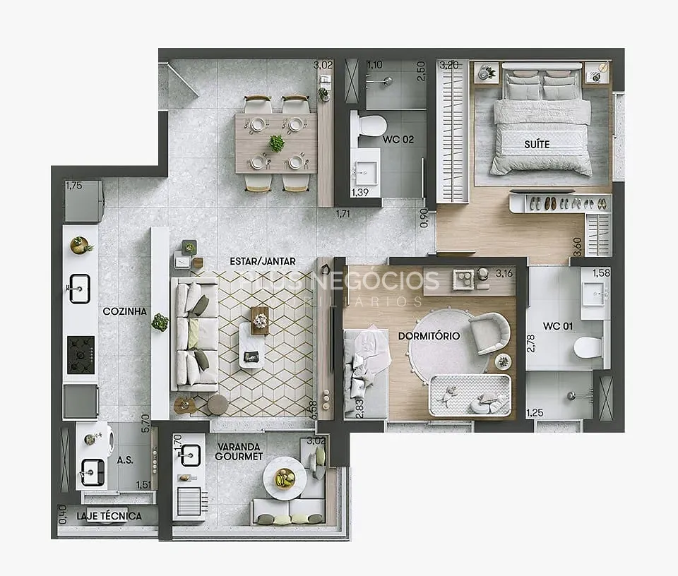 Apartamento, 2 quartos, 78 m² - Foto 42