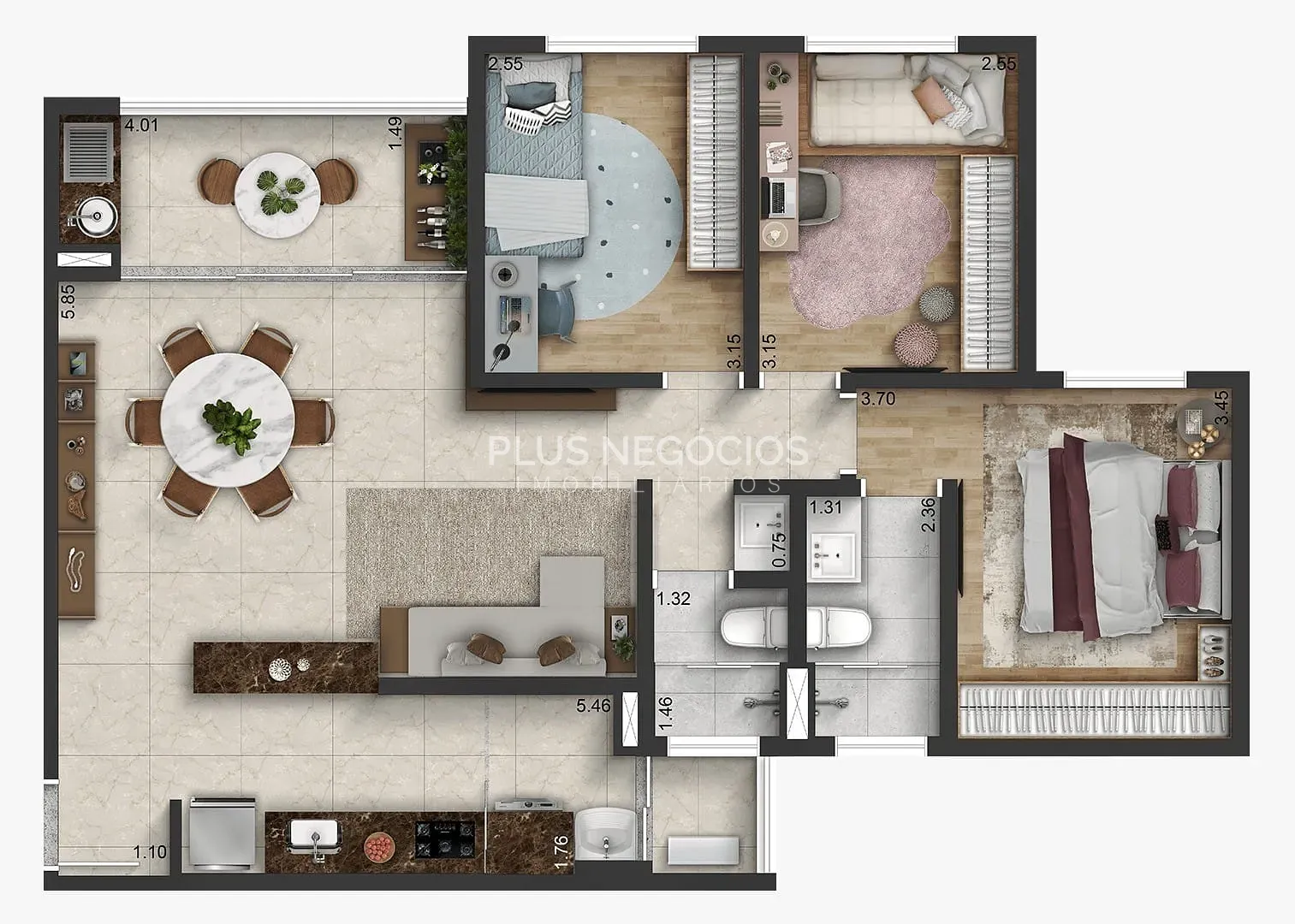 Apartamento, 3 quartos, 84 m² - Foto 19