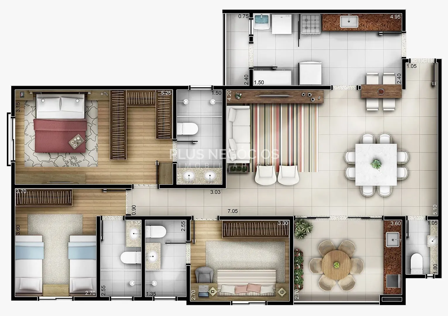 Apartamento, 3 quartos, 121 m² - Foto 57