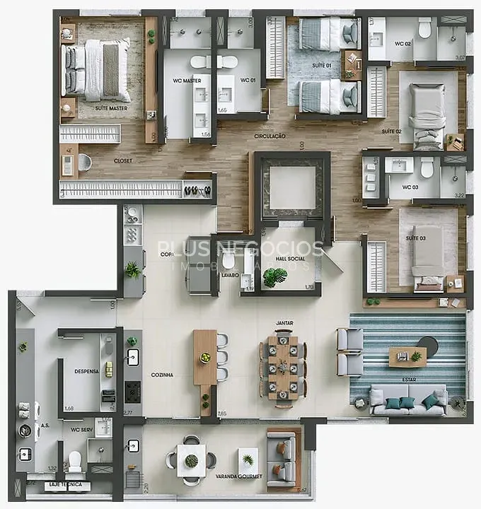 Apartamento, 4 quartos, 192 m² - Foto 34