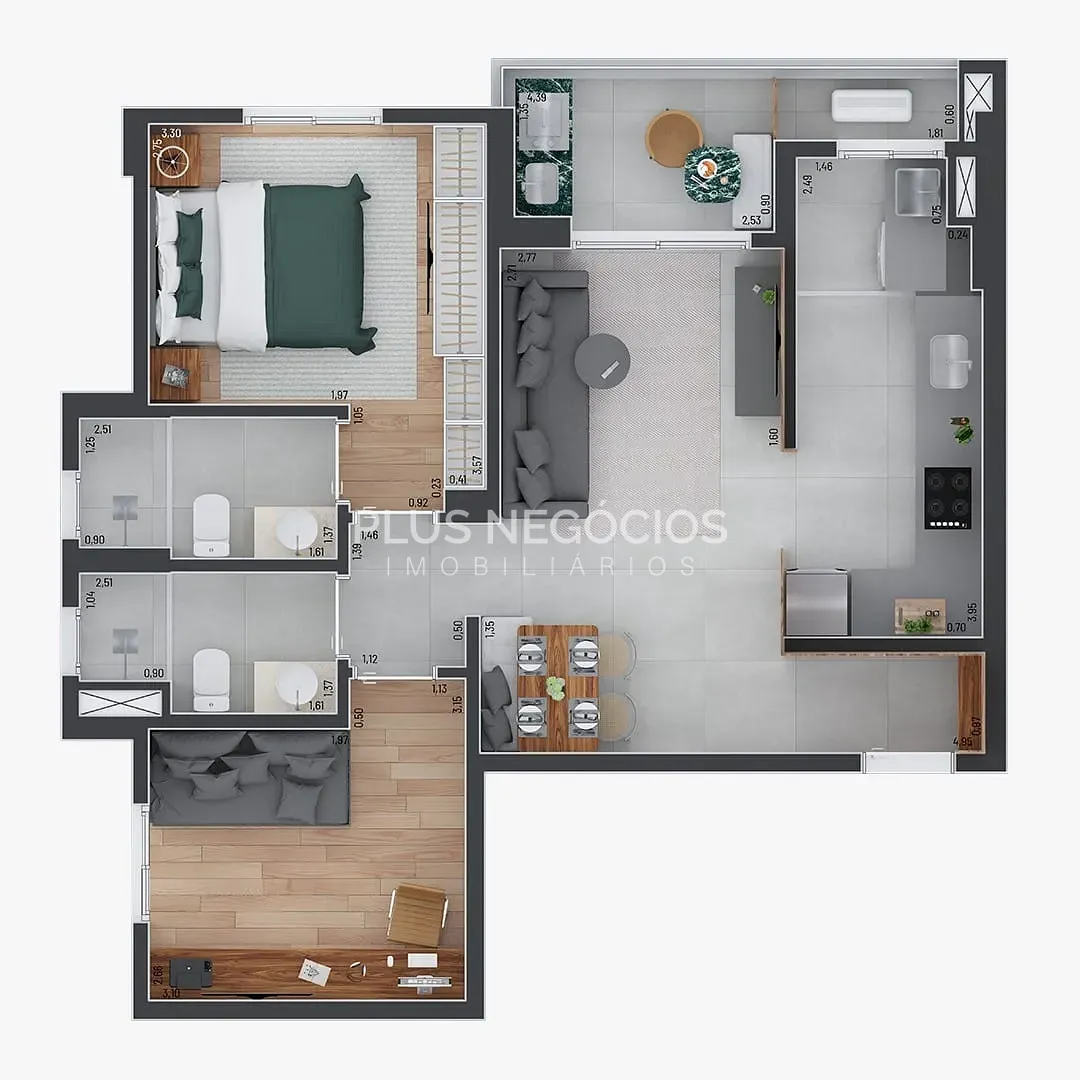 Apartamento, 2 quartos, 69 m² - Foto 38