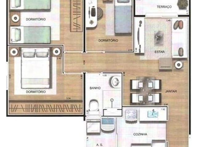 Foto do Apartamento - Apartamento à venda 3 Quartos, 1 Suite, 1 Vaga, 60M², Vila Califórnia, São Paulo - SP | Veredas Condominio 2 | ZONA LESTE IMÓVEIS