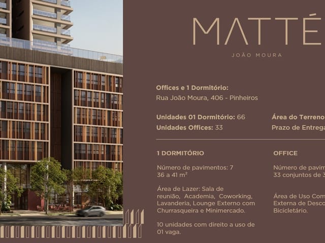 Apartamento 1 quarto e 1 banheiro, à venda, no bairro Pinheiros em São Paulo