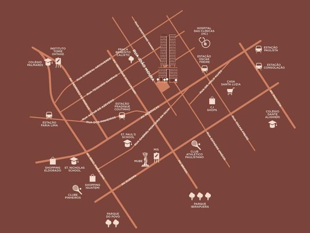 Apartamento 1 quarto e 1 banheiro, à venda, no bairro Pinheiros em São Paulo