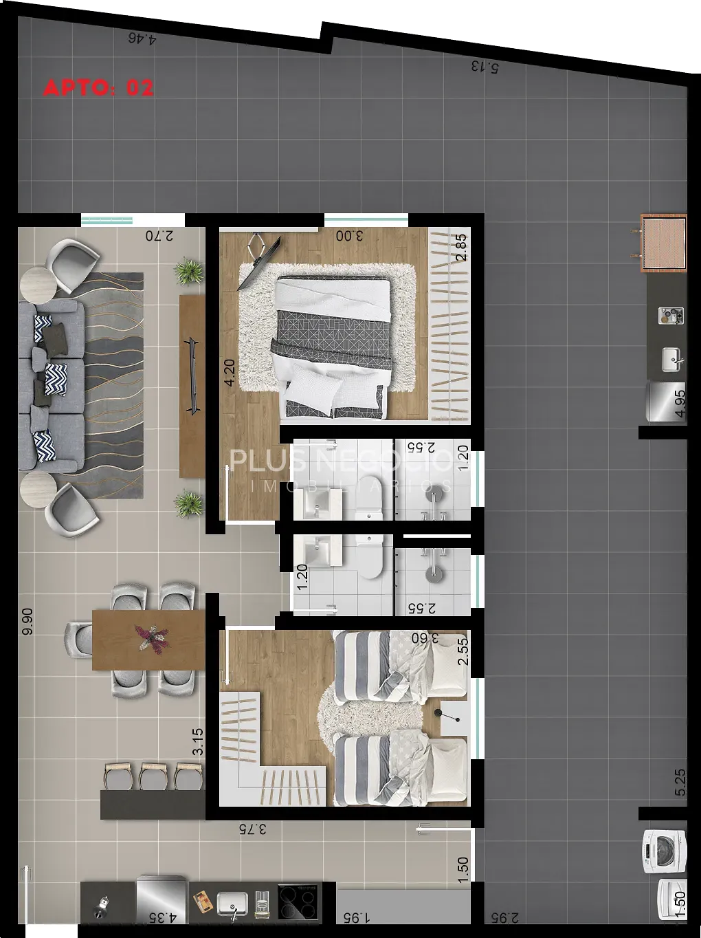 Apartamento, 2 quartos, 57 m² - Foto 17