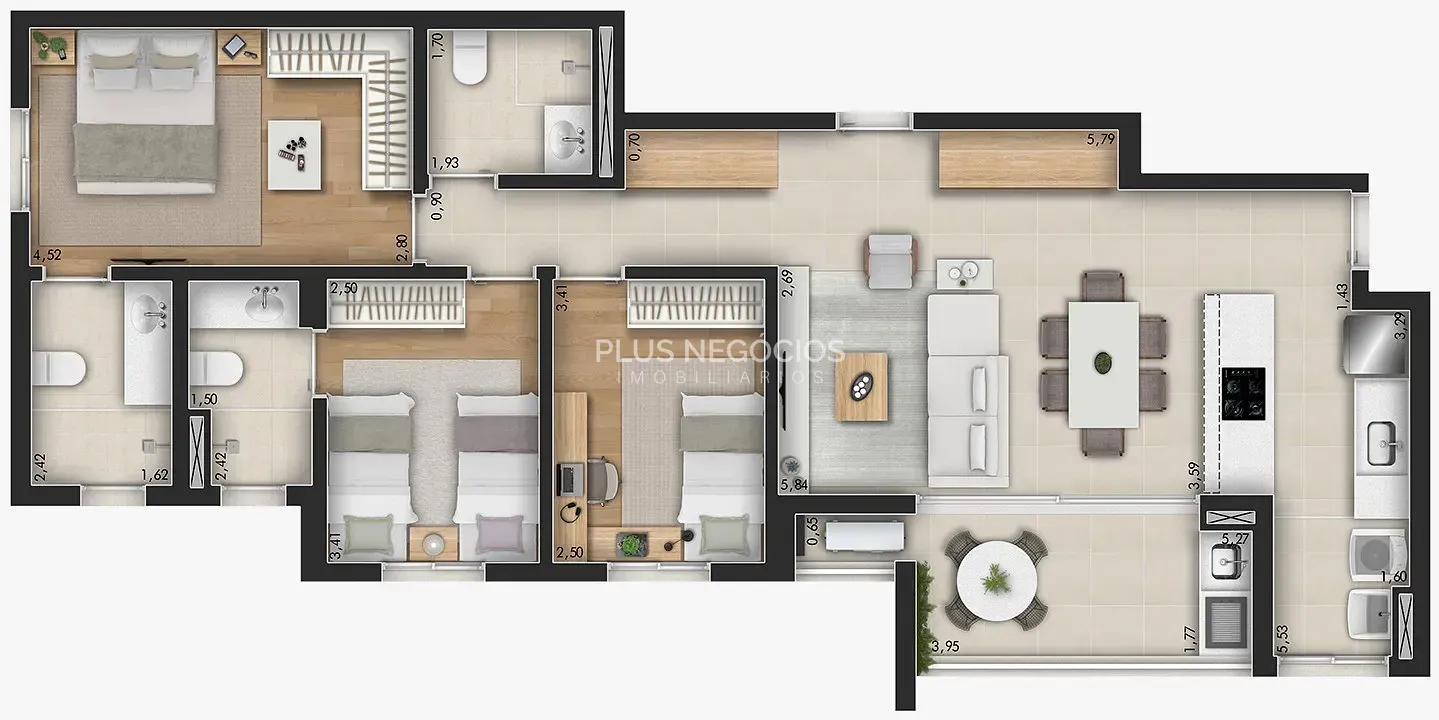 Apartamento, 3 quartos, 100 m² - Foto 20