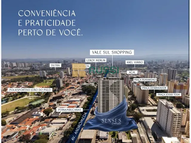 Apartamento 1 quarto e 1 banheiro, à venda, no bairro Jardim Satélite em São José dos Campos
