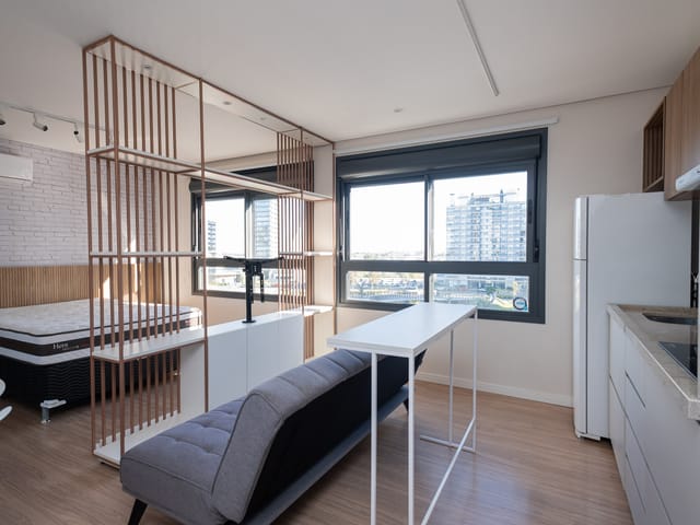 Apartamento 1 quarto e 1 banheiro, à venda ou para alugar, no bairro São Gonçalo em Pelotas