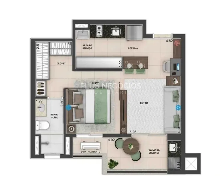Apartamento, 1 quarto, 47 m² - Foto 31