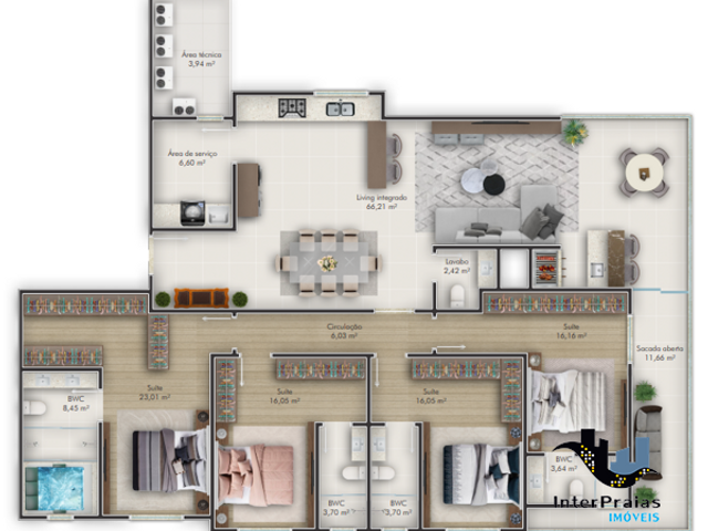 Apartamento à venda, no bairro Meia Praia em Itapema