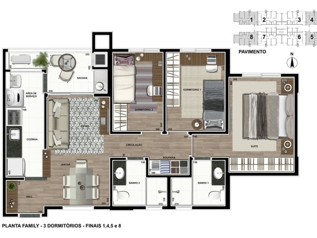 Foto do Apartamento - Apartamento  Edifício Vista Parque à venda, Vitória, Londrina, PR | Aurora Imobi