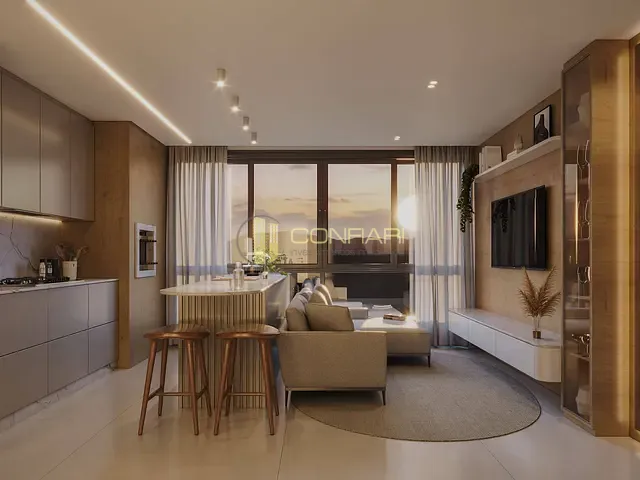 Apartamento 1 quarto e 1 banheiro, à venda, no bairro Pereque em Porto Belo