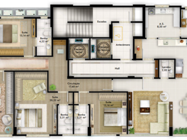 Apartamento à venda, no bairro Meia Praia em Itapema