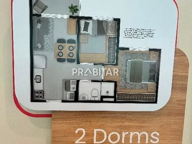 Apartamento com 3900m² 2 quartos e 1 banheiro, à venda, no bairro Vila Leopoldina em São Paulo