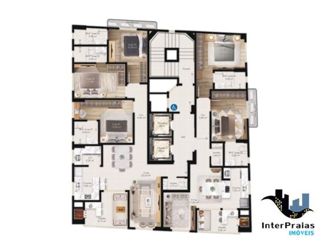 Apartamento com 181m², à venda, no bairro Balneário Pereque em Porto Belo