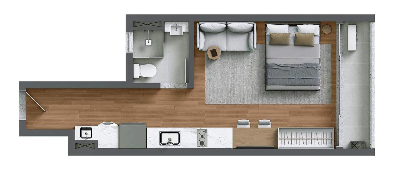 Apartamento, 1 quarto, 33 m² - Foto 35