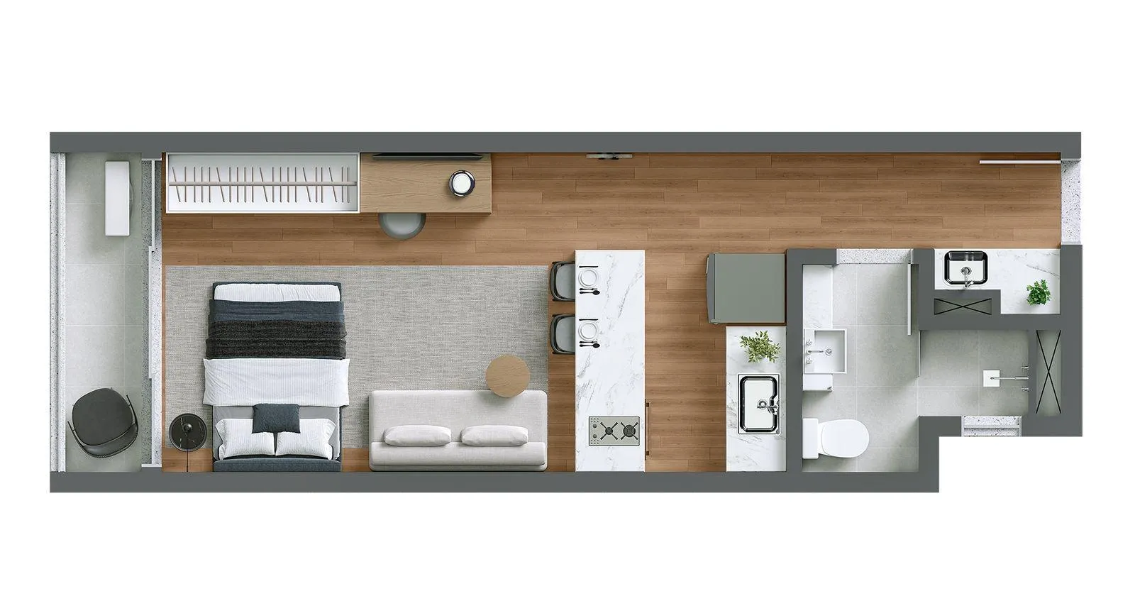 Apartamento, 1 quarto, 33 m² - Foto 37