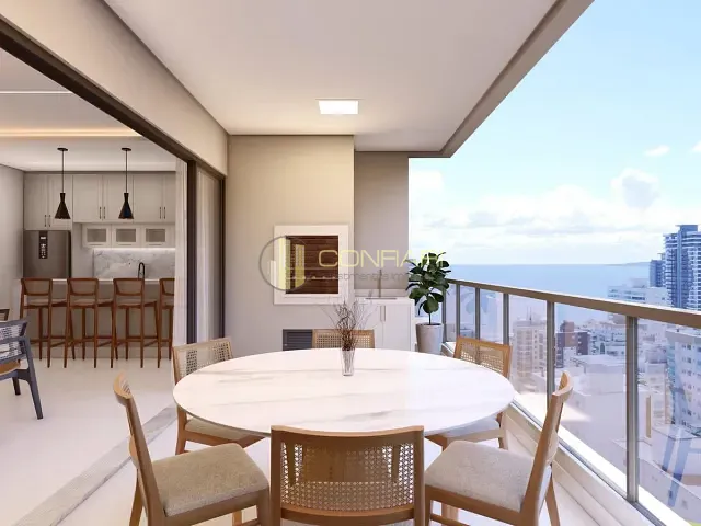 Apartamento com 176m² 3 quartos e 4 banheiros, à venda, no bairro meia praia em Itapema