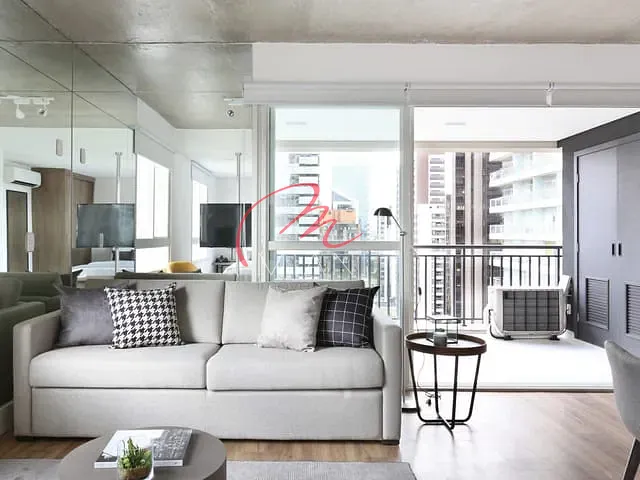 Apartamento 1 quarto e 2 banheiros, para alugar, no bairro Cidade Monções em São Paulo