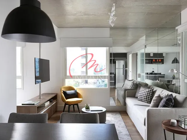 Apartamento 1 quarto e 2 banheiros, para alugar, no bairro Cidade Monções em São Paulo