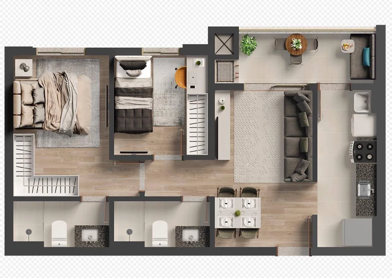 Apartamento, 2 quartos, 55 m² - Foto 28