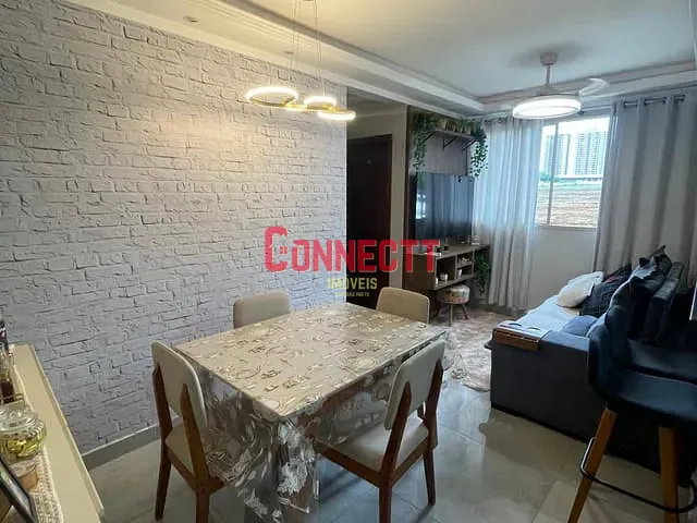 Apartamento com 49m² 2 quartos e 1 banheiro, à venda, no bairro Reserva Sul Condomínio Resort em Ribeirão Preto