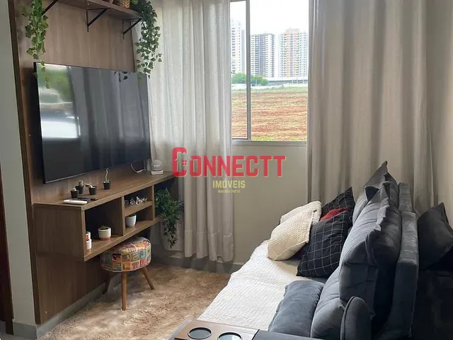 Apartamento com 49m² 2 quartos e 1 banheiro, à venda, no bairro Reserva Sul Condomínio Resort em Ribeirão Preto