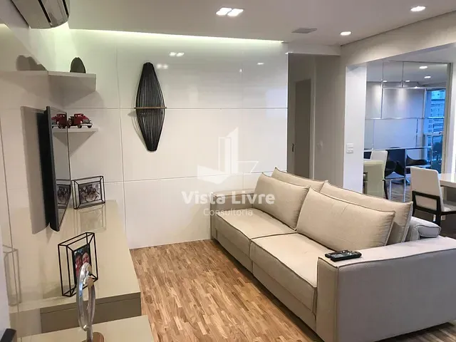 Apartamento com 68m² 1 quarto e 1 banheiro, à venda, no bairro Brooklin em São Paulo