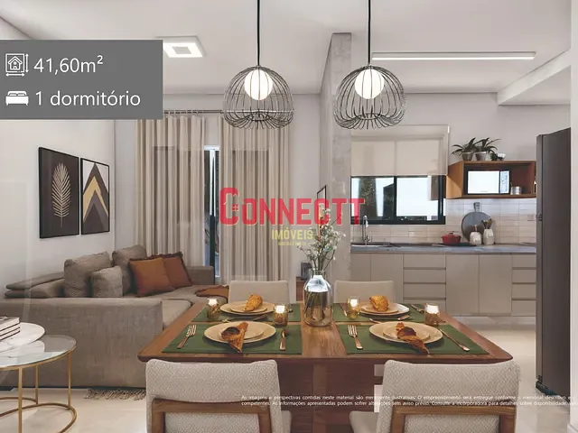 Apartamento 1 quarto e 1 banheiro, à venda, no bairro Vila Monte Alegre em Ribeirão Preto