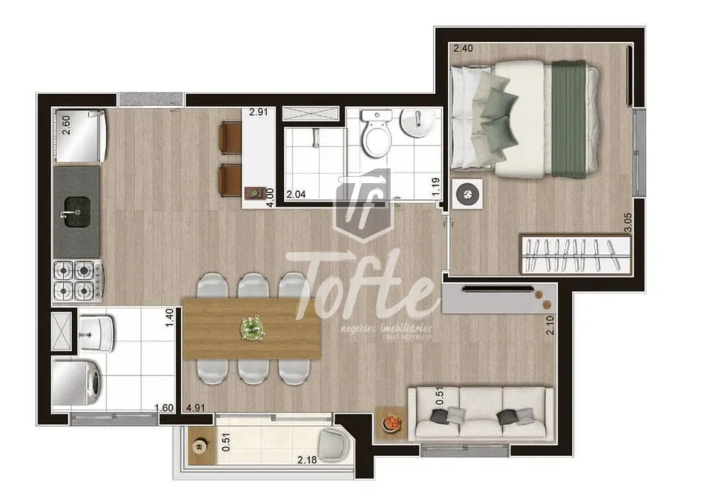 Apartamento, 2 quartos, 37 m² - Foto 18