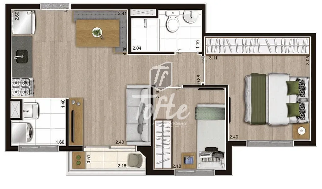 Apartamento, 2 quartos, 37 m² - Foto 19