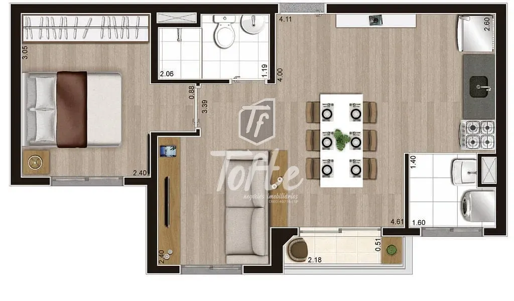 Apartamento, 2 quartos, 37 m² - Foto 22
