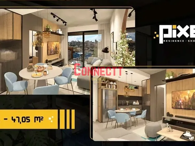 Apartamento com 47m² 1 quarto e 1 banheiro, à venda, no bairro Vila Monte Alegre em Ribeirão Preto