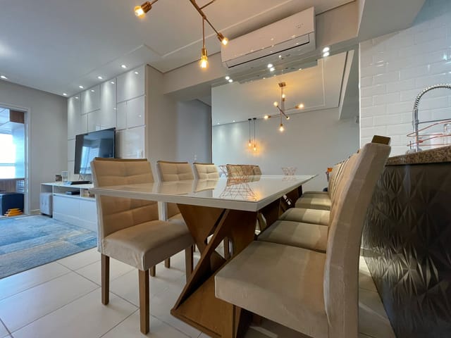 Apartamento com 80m² 2 quartos e 2 banheiros, à venda, no bairro Boqueirão em Praia Grande