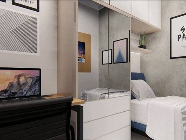 Apartamento com 40m² 2 quartos e 1 banheiro, à venda, no bairro Vila Monumento em São Paulo