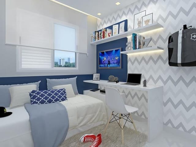 Apartamento com 38m² 2 quartos e 1 banheiro, à venda, no bairro Parque Nações Unidas em São Paulo