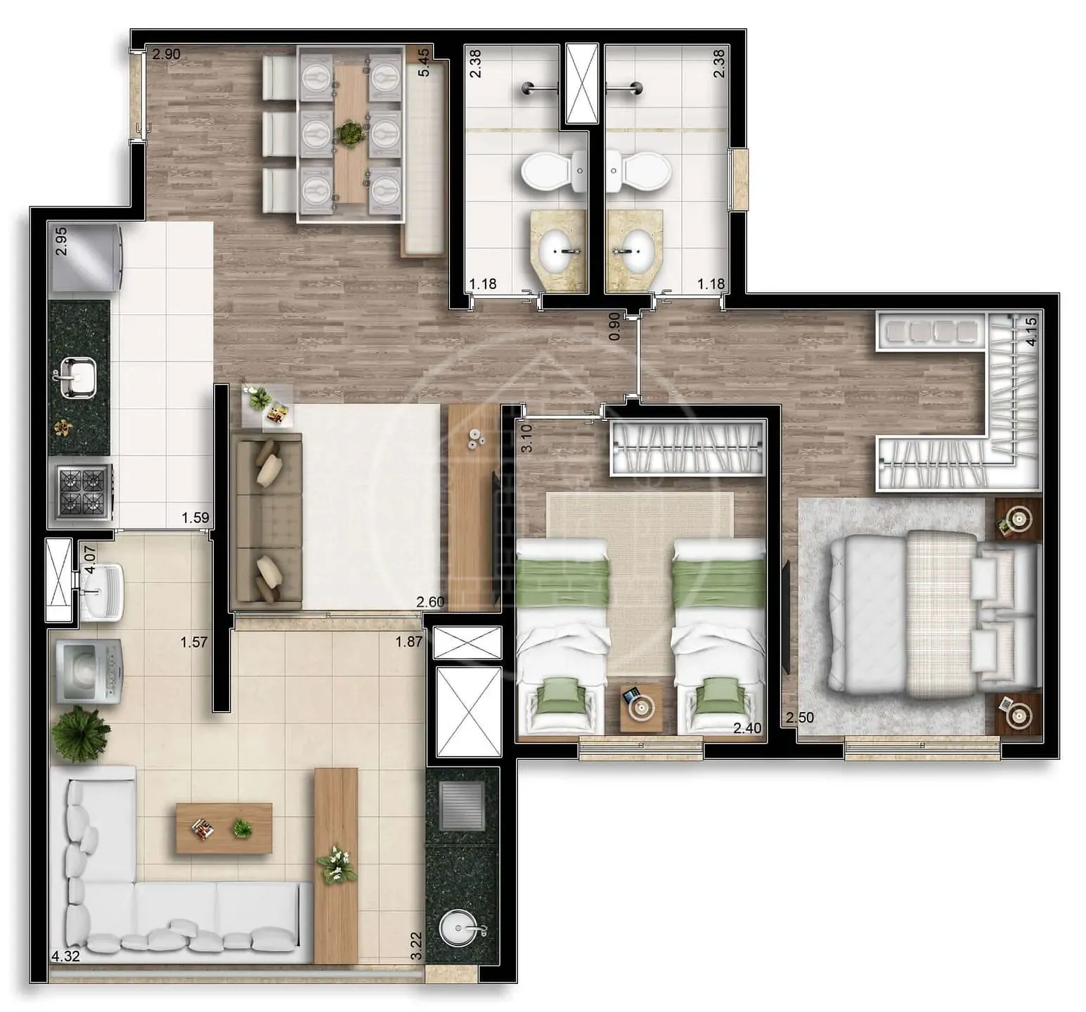 Apartamento, 2 quartos, 67 m² - Foto 31