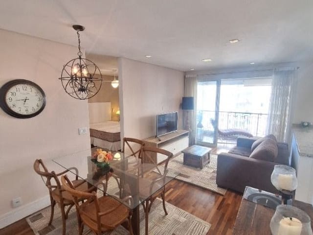 Foto do Apartamento - Apartamento com 1 dormitório para alugar, 50 m² por R$ 5.935,18/mês - Alphaville Conde II - Barueri/SP | Prabitar Imóveis