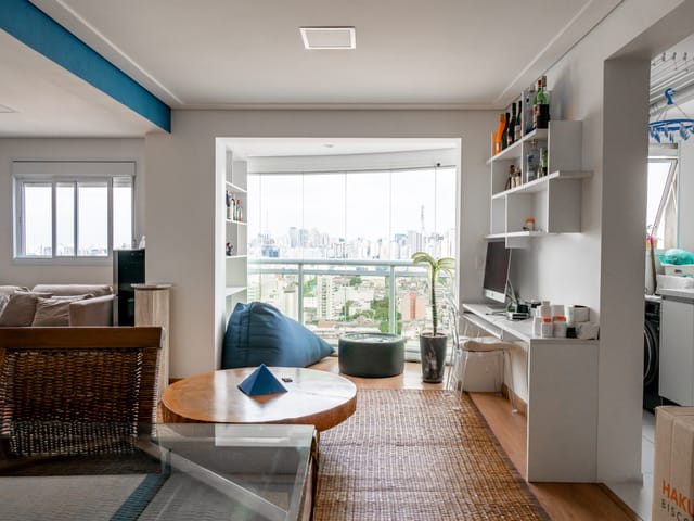 Foto do Apartamento - Apartamento 62m² na região da Consolação - SP 1 dormitório sendo suíte, sala estendida 2 ambientes, cozinha, sacada com vidro, 2 wc 1vaga | Vieira Imóveis